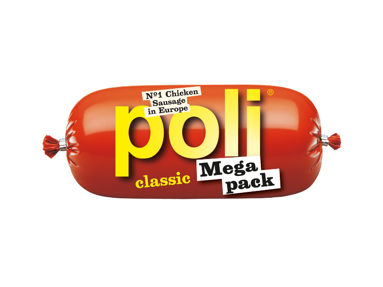 Klasična piščančja klobasa v mega pakiranju, št. 1 v Evropi.
