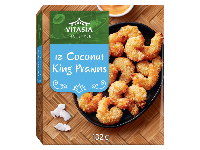 12 kokosovih kraljevih kozic z omako, 132 g