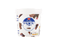 Kremni stracciatella jogurt v 1 kg posodi s prehranskimi informacijami.