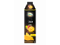 Pakiranje mangovega soka z napisom „Selection Mango“, veganskim logotipom in 30 % sadnim deležem.