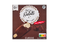 Rjava embalaža s 6 čokoladnimi sladoledi na palčki, napisom »Bon Gelati Ice« in »New Serving Size«.