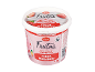 Jagodni jogurt s koščki, 1 kg, brez glutena, z Nutri-Score oznako.