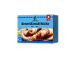Škatla osmih palčk kruha Brezel, pripravljenih za peko, z napisom »Taste of Germanland«.