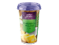 Kozarec indijskega lassi napitka z ananasom in kokosom, 235ml.