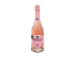 Roza steklenica penečega vina z roza etiketo, z napisom „Prosecco Rosé Millesimato Extra Dry“