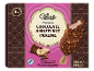 Čokoladni in lešnikov praline sladoled s 4 kosi, 360 ml / 288 g.