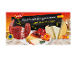 Pladenj s sirom in serrano pršutom, 150g, z oznakami kakovosti.