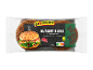 Pakiranje 4 burger žemljic z lanenimi in sončničnimi semeni, z Nutri-Score B in vegansko oznako.