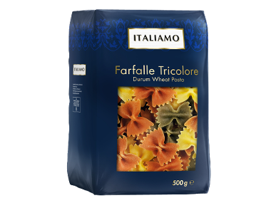 testenine tricolore farfalle