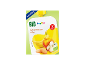 Jabolčno-bananin sadni pire z biskviti za dojenčke od 6. meseca, 6x100g.
