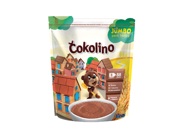 Družinsko pakiranje čokoladne kašice 1400 g