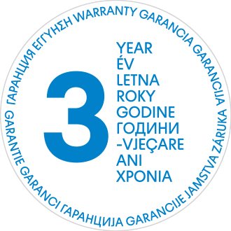 Pečat 3-letne garancije.