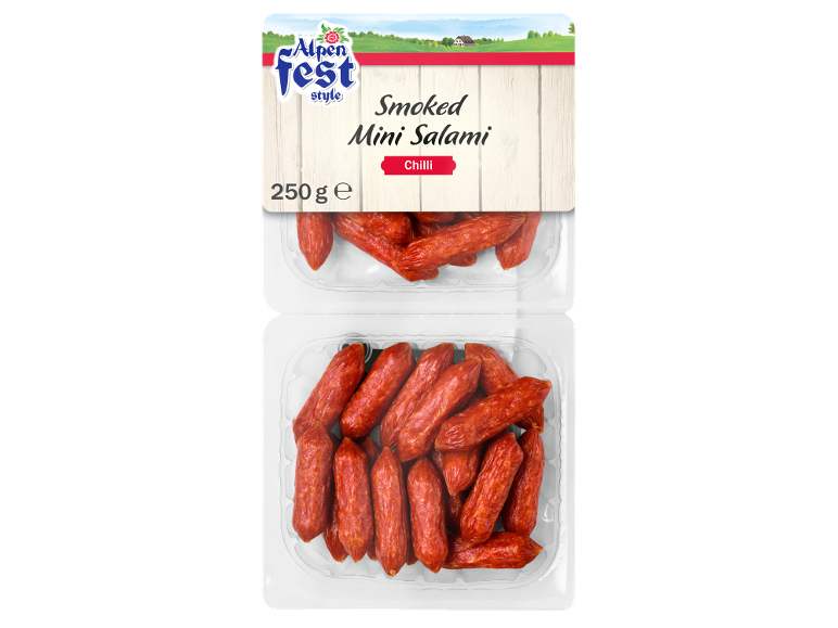 Dimljena mini salama s čilijem, 250 g