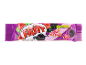 Vijolična embalaža žvečljivih bonbonov z jagodičevjem, označena z 'Chewy Candy' in '+ Vitamin (e) C'