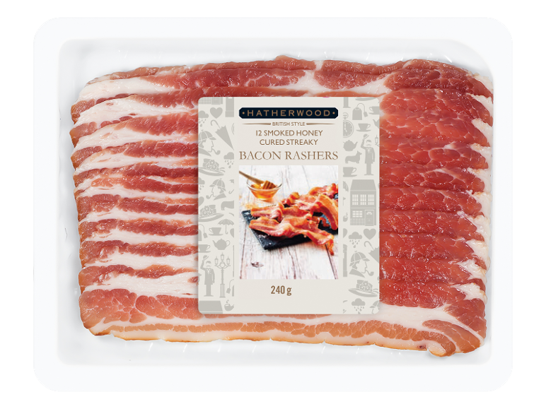 Medeno dimljena slanina, 12 rezin, 240 g.