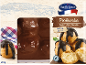 Profiteroli, preliti s temno čokolado, vsebujejo alkohol, francoski stil, 450 g.