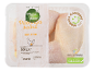 Pladenj svežih piščančjih beder z etiketo, ki označuje 500g in slovensko poreklo.