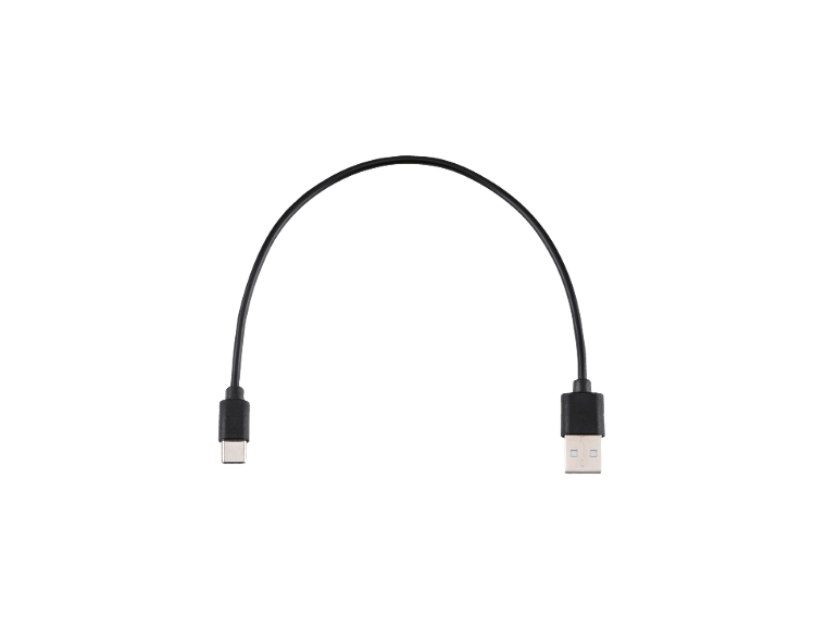 Črn kabel USB-C na USB-A