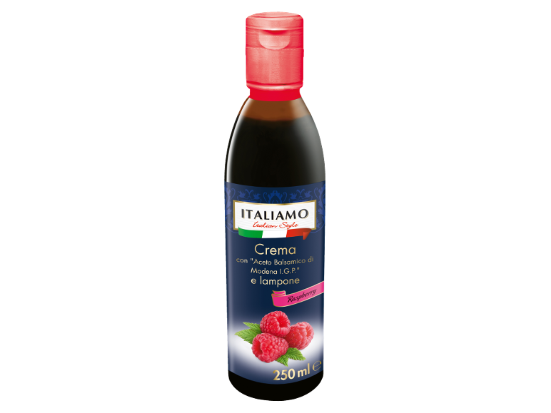 Steklenica balzamične kreme z malino, 250 ml.