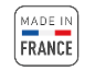 Oznaka „Made in France“ s francosko zastavo, ki označuje izvor izdelka.