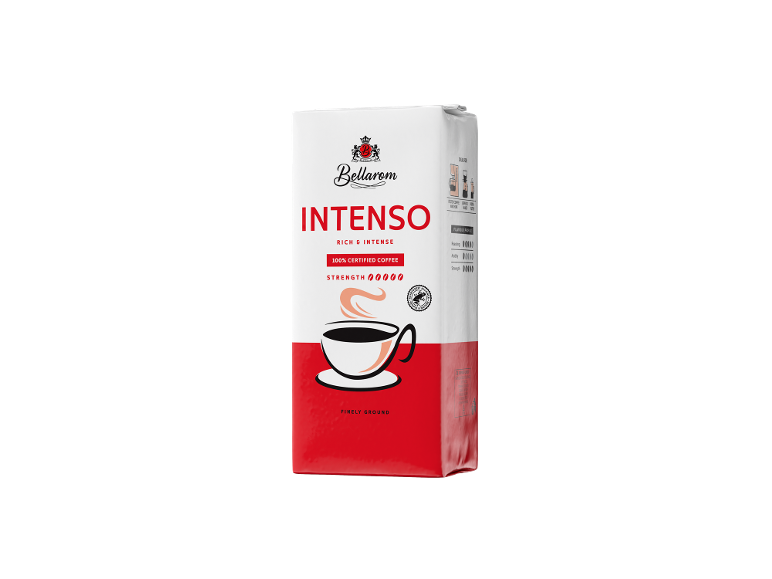 Paket mlete kave Intenso, bogate in intenzivne, 100% certificirane.