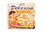 Pakiranje zamrznjene pice Deliziosa Quattro Formaggi, 2x 340g, vegetarijanska in pečena na kamnu.
