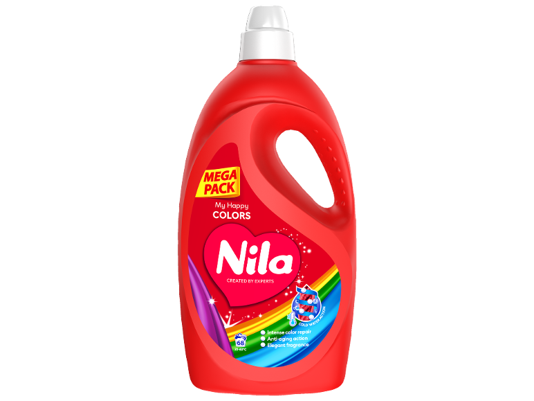 Tekoči detergent za barvno perilo z elegantnim vonjem, za 68 pranj.