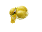 Sveži limoni v rumeni mrežici z etiketo limone.
