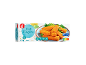 Škatla zamrznjenih ribjih palčk s 30 kosi, 900g, in informacijami o kuhanju.