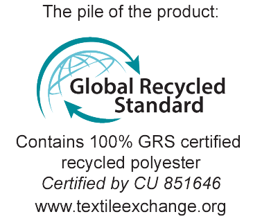 Certifikat Global Recycled Standard: 100% GRS certificiran recikliran poliester, certificiran s strani CU 851646.