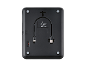 Zadnja stran elektronske naprave z akumulatorsko baterijo, priključkom USB-C in stikalom za vklop/izklop.