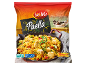Zamrznjena paella z morskimi sadeži in piščancem v 750g pakiranju, s certifikati trajnosti.