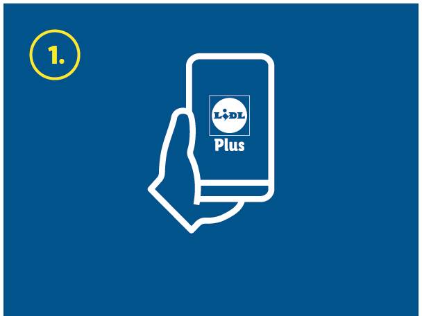 Aplikacija Lidl Plus na pametnem telefonu.