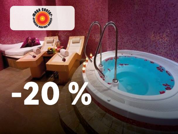 20% popust v centru za masažo in sprostitev, ki ponuja jacuzzi in prostor za masažo.