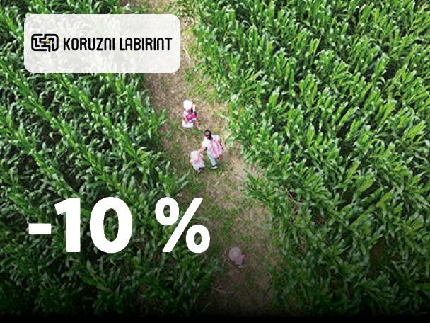 10% popust na vstopnice za Koruzni Labirint.