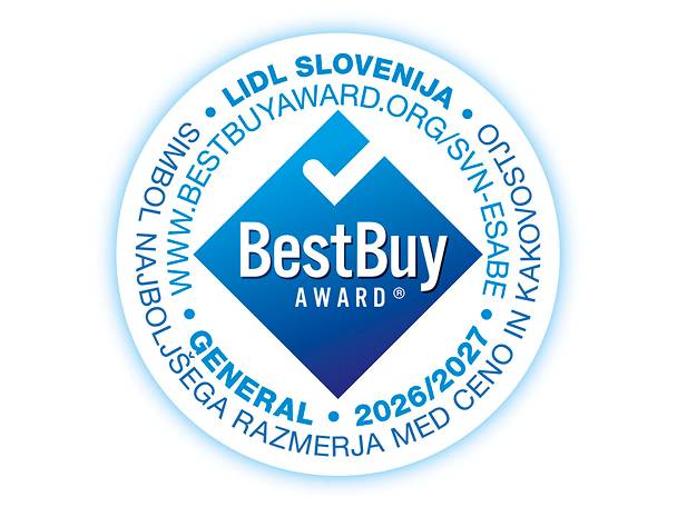 BestBuy Award 2026/2027 za najboljše razmerje med ceno in kakovostjo.