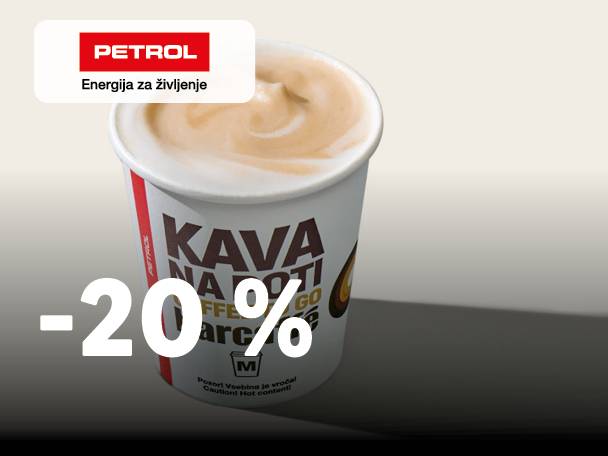 Kava za s seboj z 20% popustom.