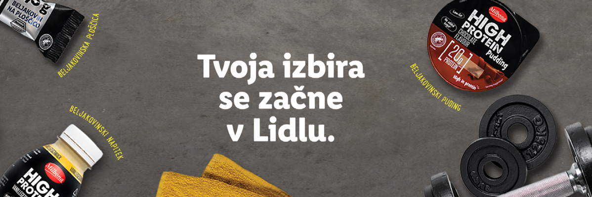 Milbona beljakovinski izdelki in uteži: vaša izbira se začne v Lidlu.