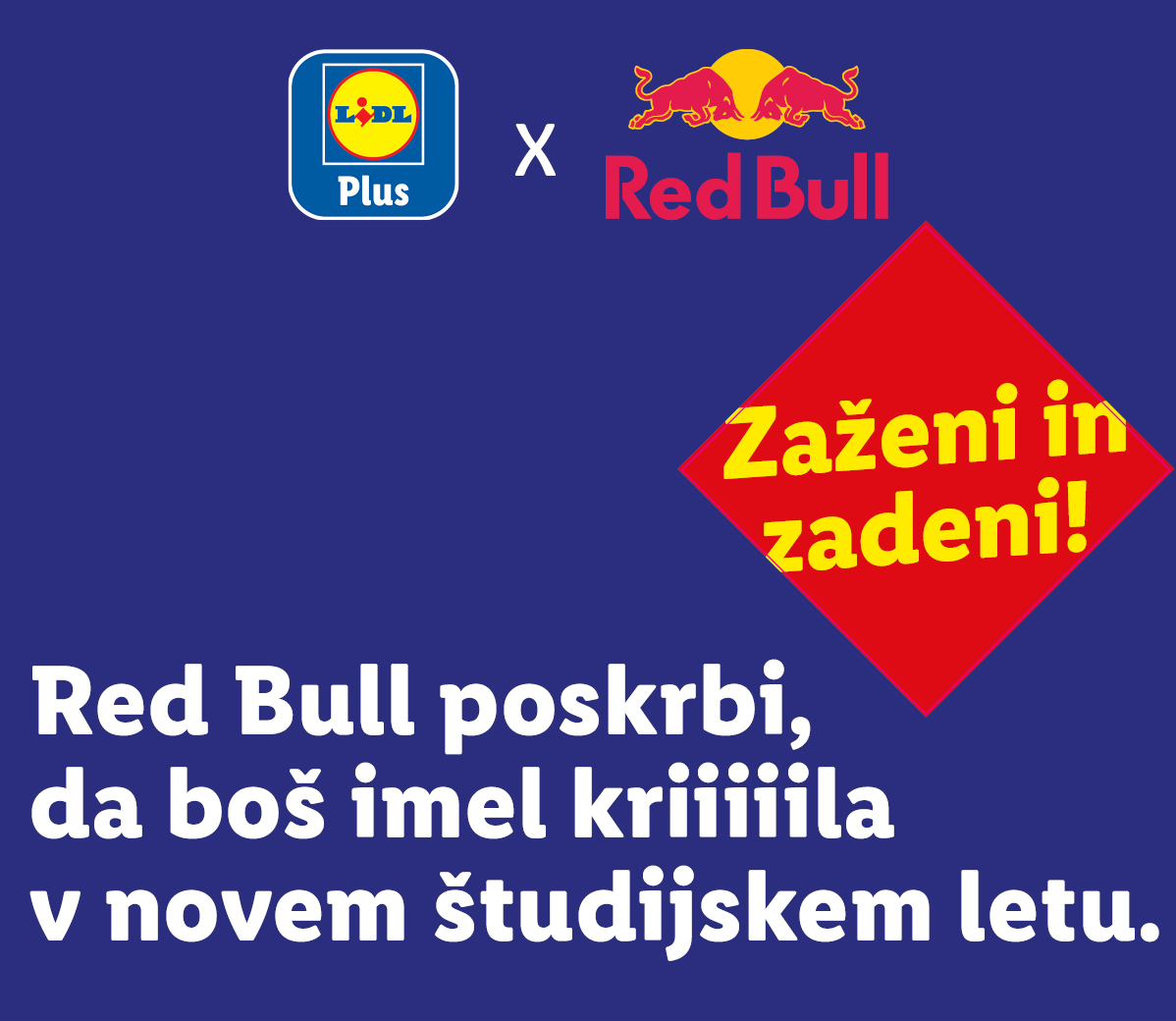 Lidl Plus in Red Bull sodelujeta, da ti dasta krila za novo študijsko leto.