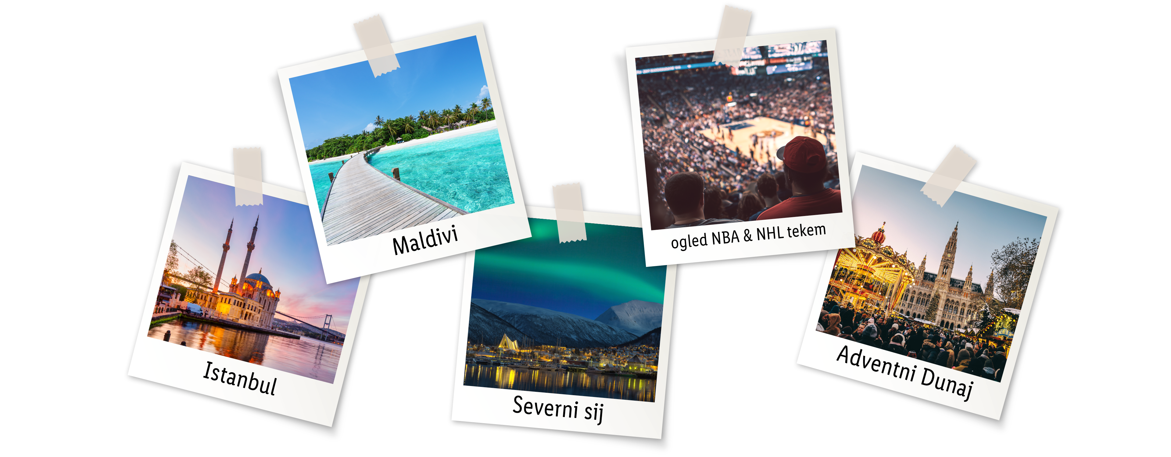 Fotografije potovanj: Istanbul, Maldivi, severni sij, tekma NBA/NHL, adventni Dunaj.