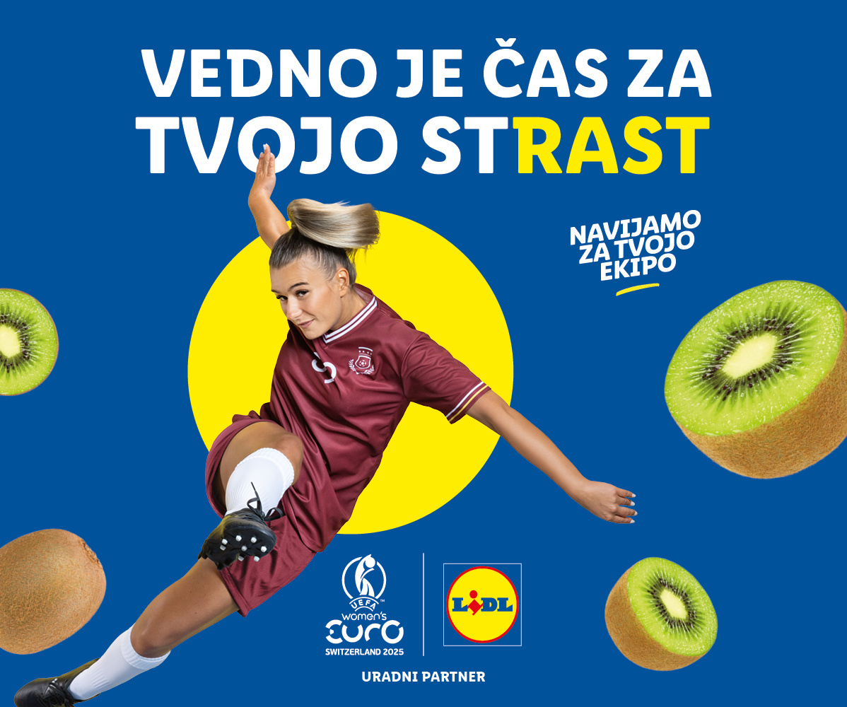 Nogometašica, kivi in Lidl: sponzorji UEFA Women's EURO 2025.
