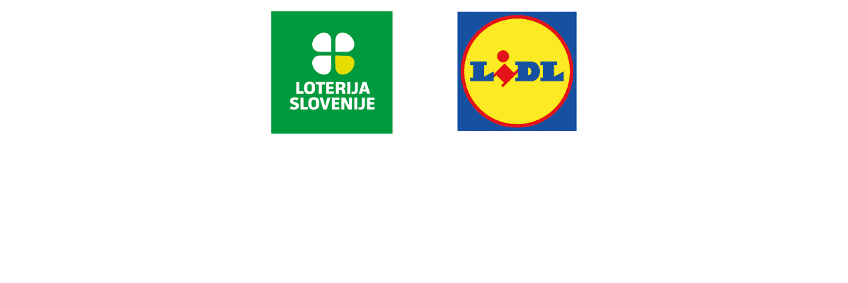 Logotipa Loterije Slovenije in Lidla.