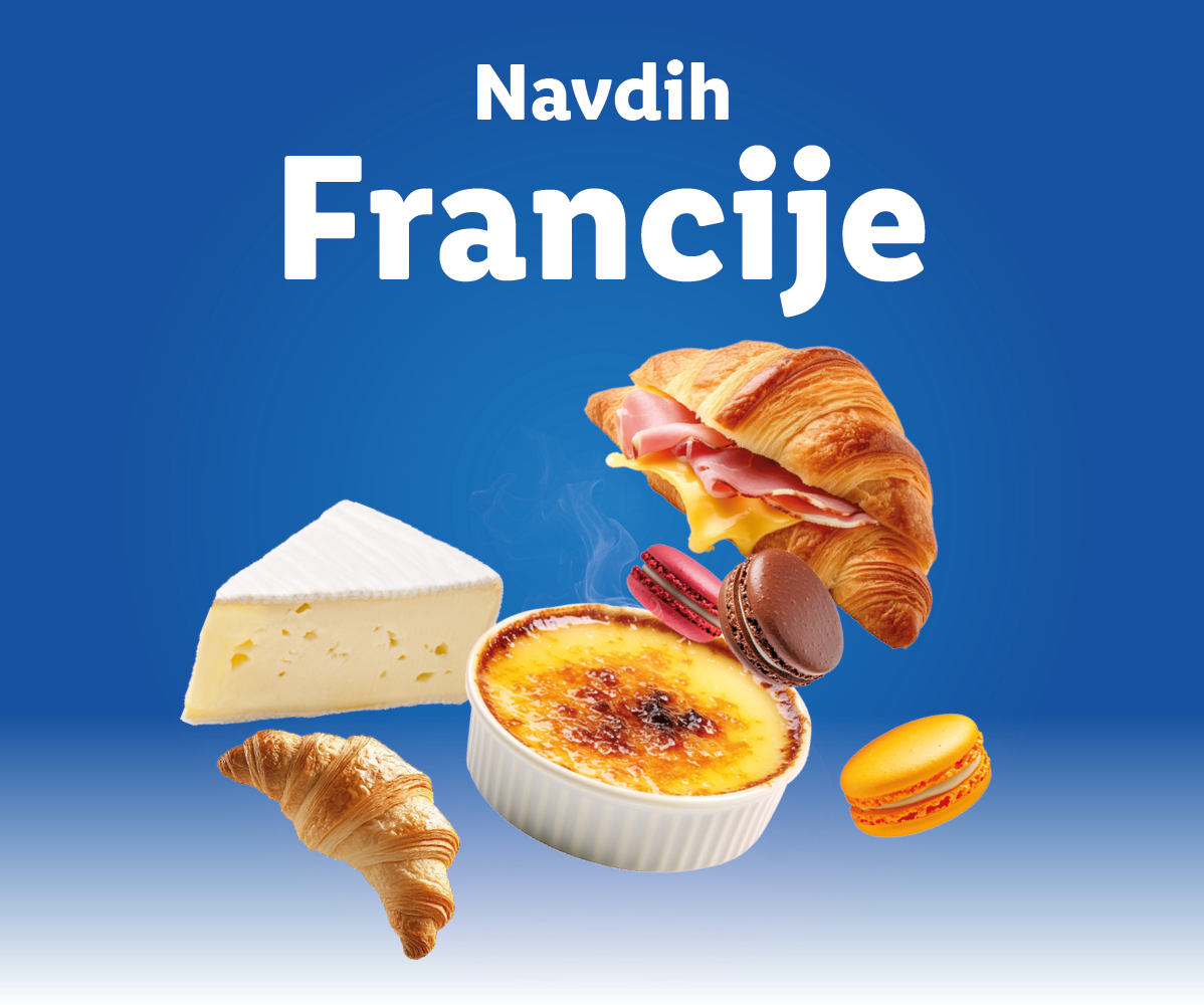 Kroasan, sir brie, crème brûlée in makaroni: francoski okusi.