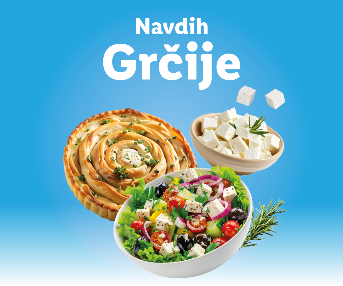 Sir feta, grška solata in sirova pita: grške specialitete.
