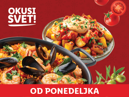 Paella in patatas bravas, okus sveta od ponedeljka.