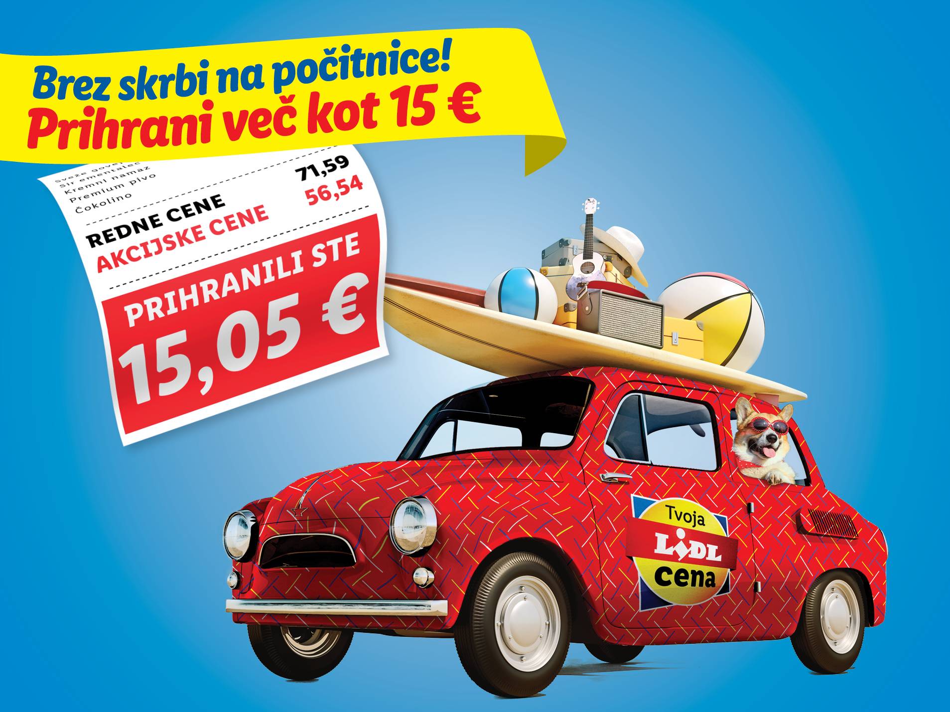 Lidl akcijska ponudba: prihranite več kot 15€ pri nakupu.