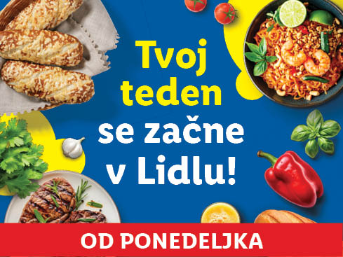 Lidl-ov teden se začne v ponedeljek z različnimi jedmi, vključno s pečenimi klobasami, rezanci in mesom.