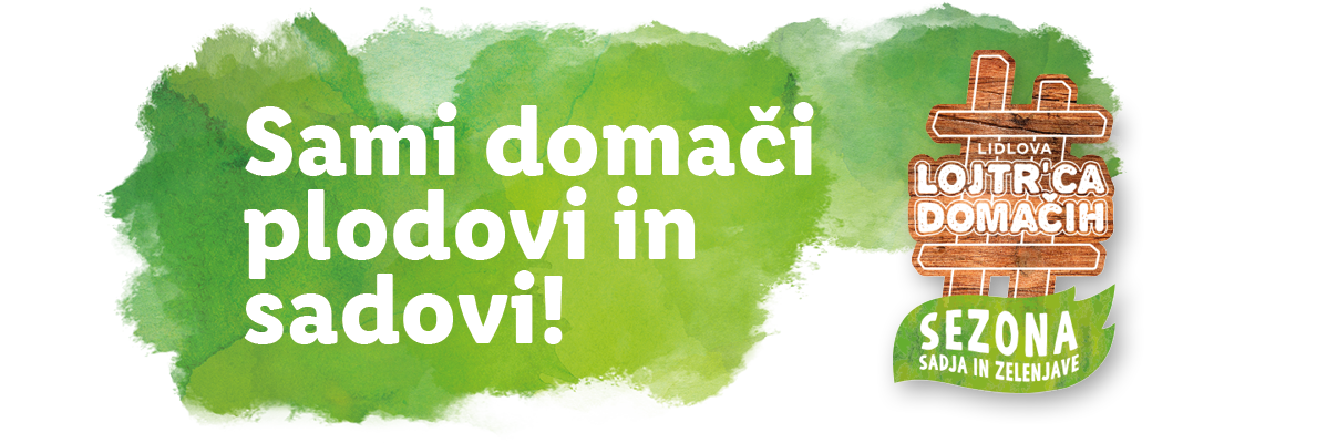 Lidlova Lojtrica Domacih: sveže sadje in zelenjava.