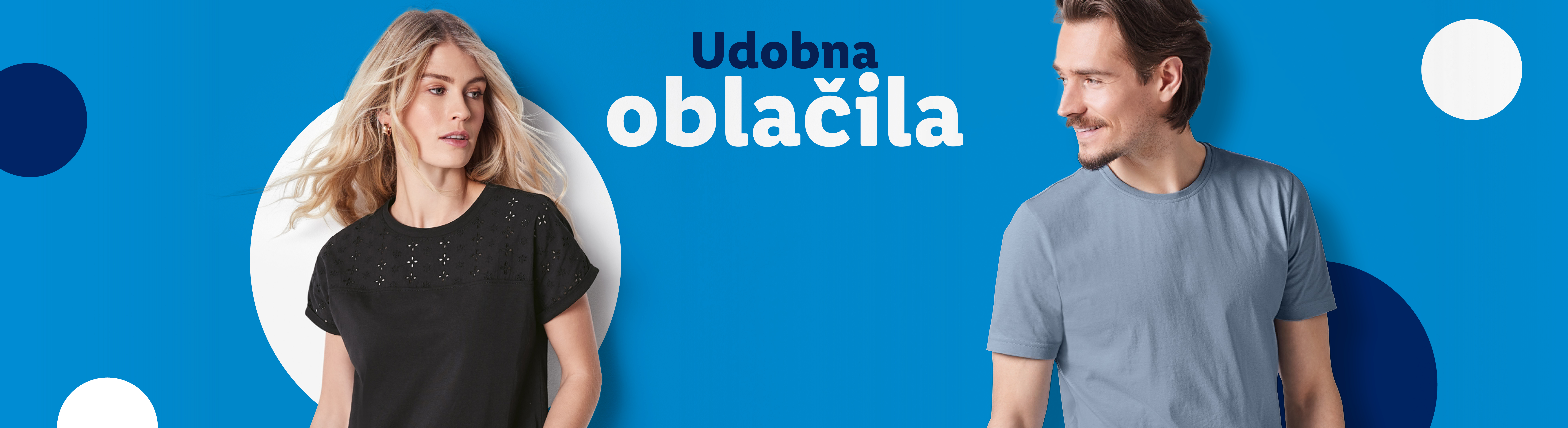 Udobna oblačila za moške in ženske.