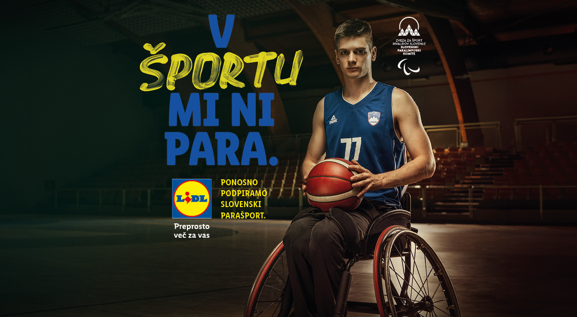 Košarka na invalidskem vozičku, Lidl sponzorira slovenski parasport.